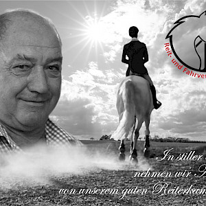 Der Reit- & Fahrverein Ailingen e.V. nimmt tief bewegt und mit großer Betroffenheit Abschied von seinem langjährigem Vereinsmitglied und Veranstaltungspartner Franz Josef Brugger *21.02.1952  +21.02.2022
