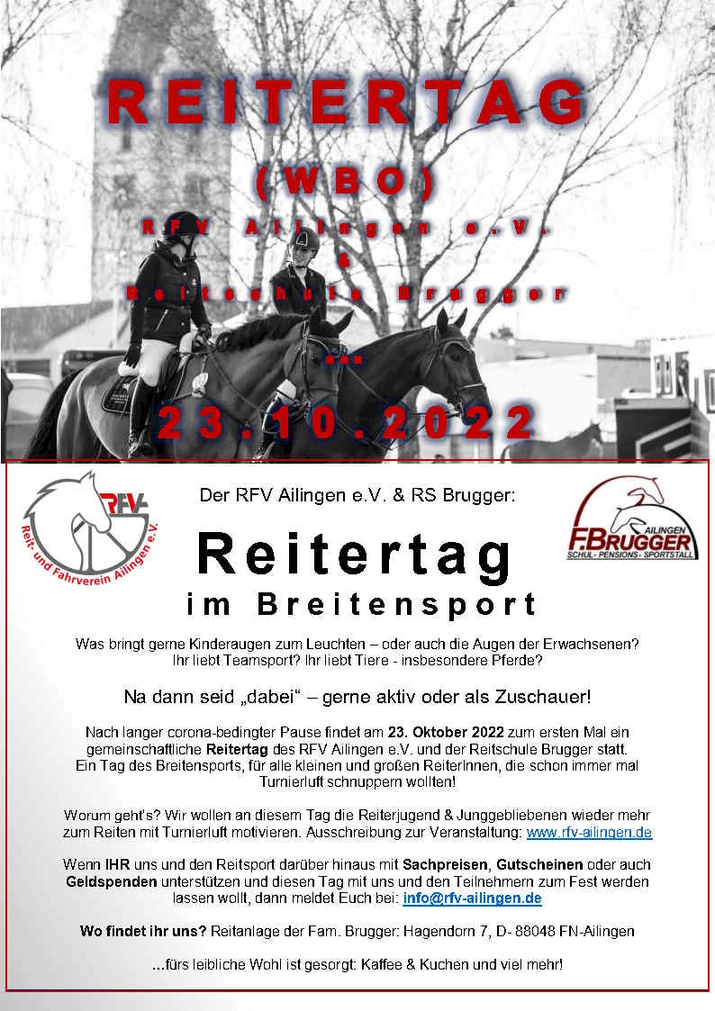 RFV-Reitertag (WBO) am 23.10.2022