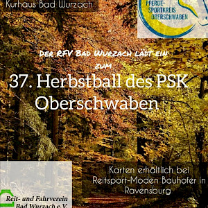 RFV Bad Wurzach lädt ein: 37. Herbstball des PSK Oberschwaben