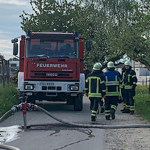 Feuerwehrübung Ailingen - Freitagabend Safety Action am Reitstall!