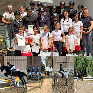 Erfolgreiche Amazonen beim RFVA mit Einstiegs- & LK-Aufstiegs-Reitabzeichen - Gratulation an alle Prüflinge!