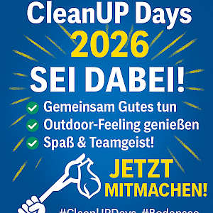 ✅Bodensee CleanUP Days 2026 – Sei dabei!