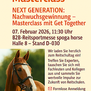 Einladung Masterclass für Reitschulen & Vereine ✨